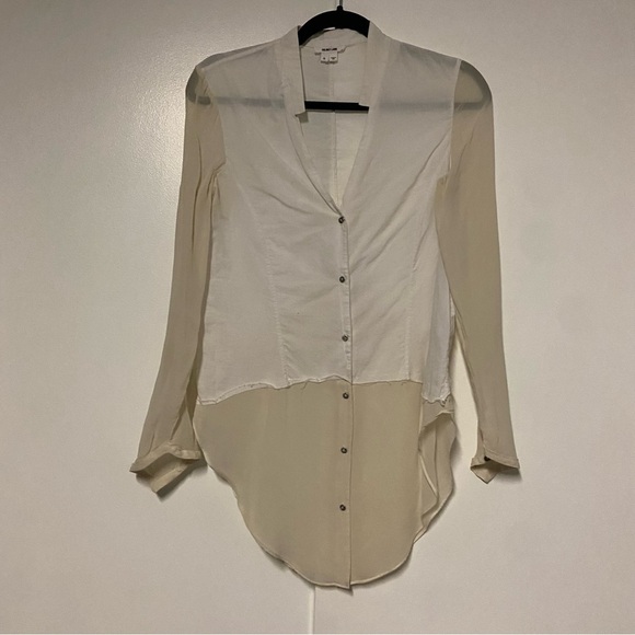 Helmet Lang Lawn cotton Silk button down Size Small - Picture 4 of 10